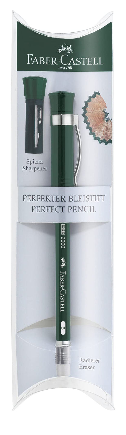 Faber-Castell Castell 9000 Perfect Pencil in Gift Box, Green