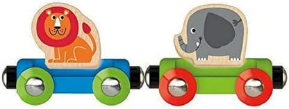 Hape E3807 Jungle Journey Railway Engine - My First Railway - Wooden Train Track Accessories