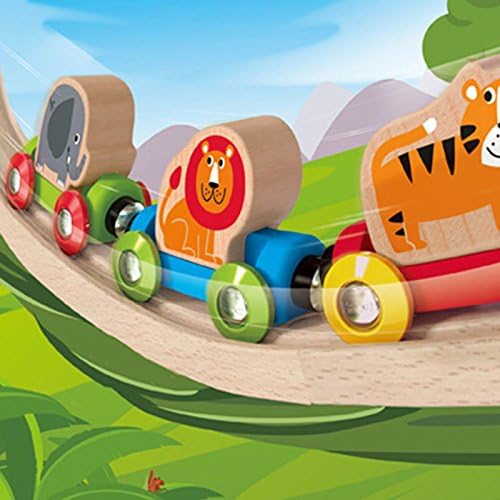 Hape E3807 Jungle Journey Railway Engine - My First Railway - Wooden Train Track Accessories
