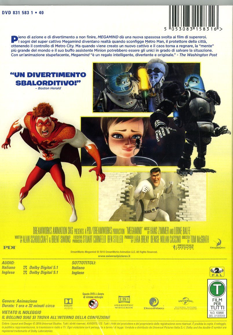 Dvd - Megamind (1 DVD