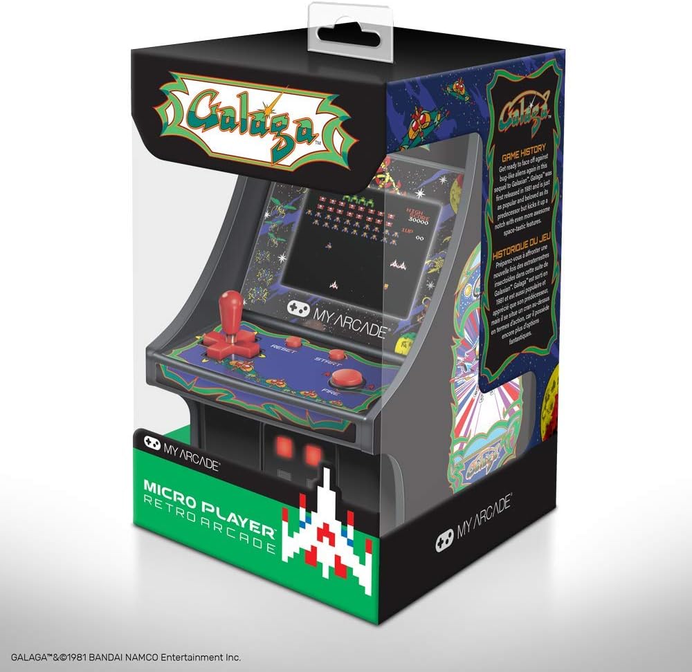 6" Collectible Retro Galaga Micro Player (Electronic Games
