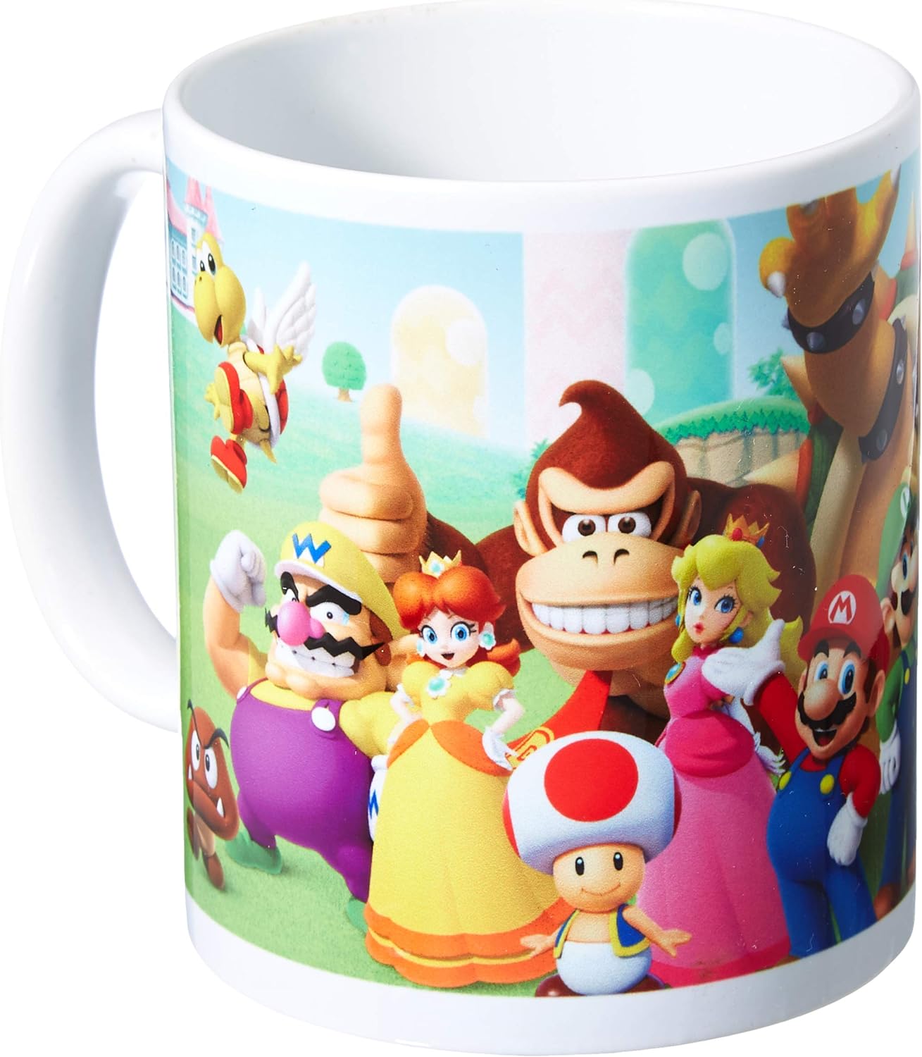 Nintendo Super Mario Mushroom Kingdom Ceramic Mug Kaffeetassen, Acrylic, Mehrfarbig, 1 Stück (1er Pack