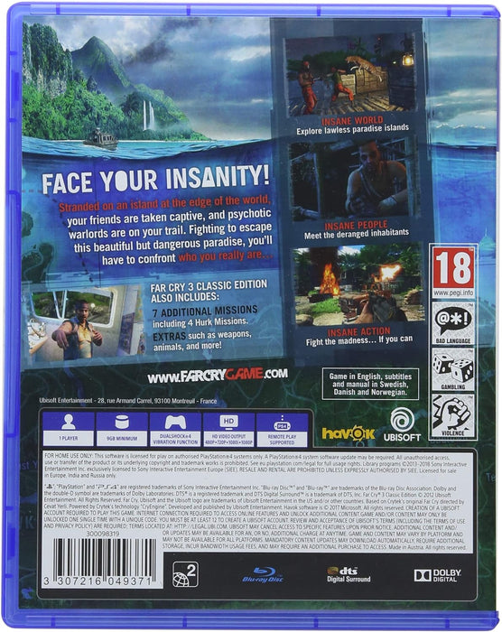 Far Cry 3 Classic Edition (PS4