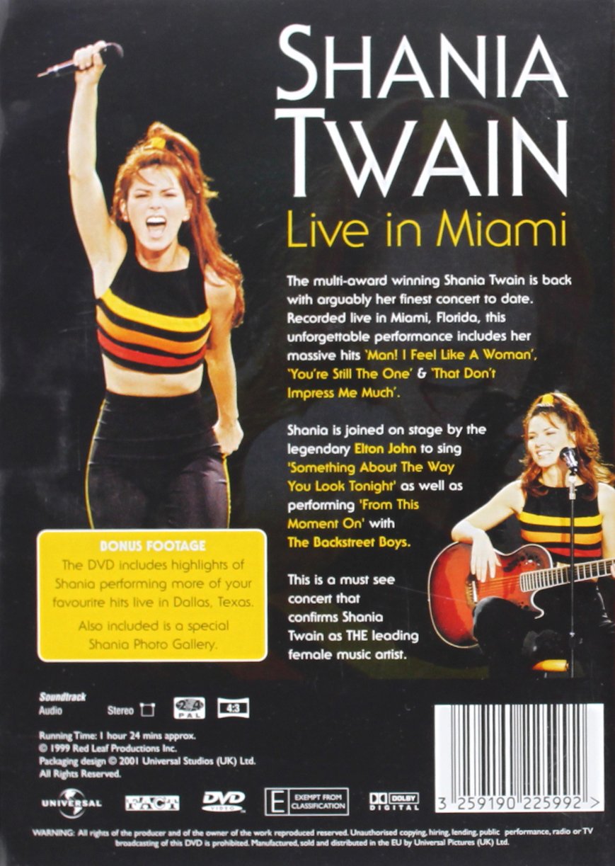 Shania Twain - Live In Miami