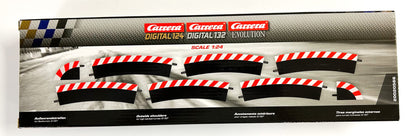 Carrera- Cars, Disney, Pixar Borde Exterior para Curva 3/30° (6), Piezas Finales (2), Multicolor (20020563
