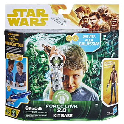 Star Wars Hasbro Kit Base Starter Set con Han Solo (Force Link 2.0), Multi-Colour, E0322103 (Lingua Italiano