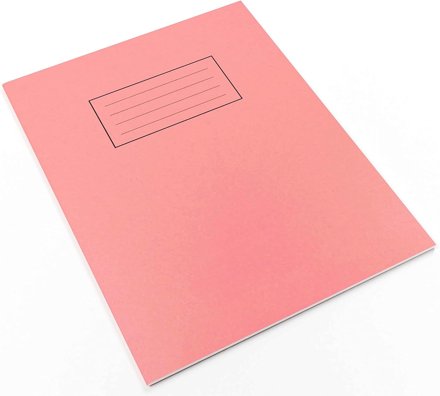 Silvine Exercise Book Plain 229x178mm Pink (Pack of 10