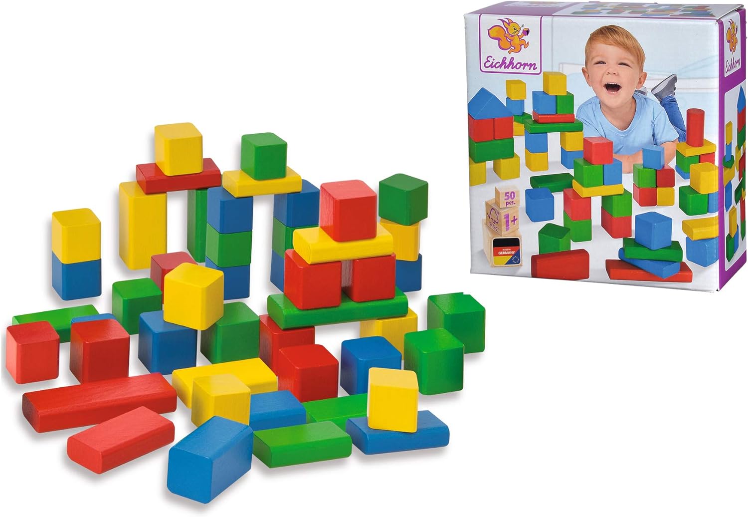 Heros Set of Colourful Bricks (50-Piece, Multi-Colour