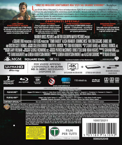 Walton Goggins,Kristin Scot... Tomb Raider (4K Ultra Hd