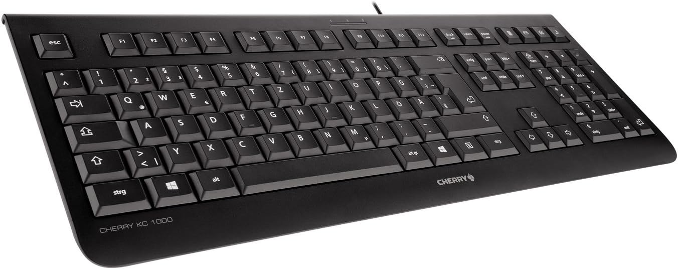 CHERRY KC 1000 JK-0800GB-2 USB Wire Keyboard, QWERTZ