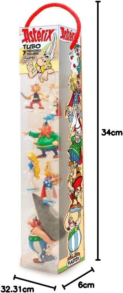 Plastoy SAS 70385 - Asterix Dorfbewohner - Tube (7 Figuren