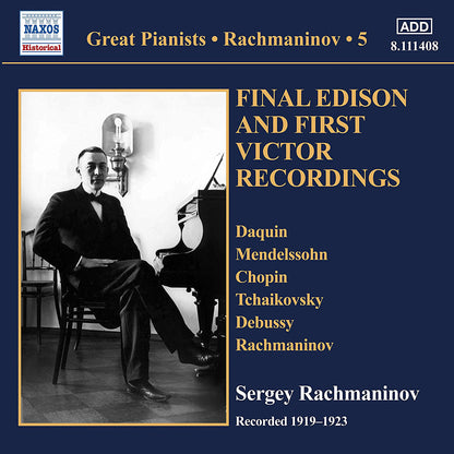 Sergei Rachmaninov: Final Edison and First Victor Recordings - Volume 5