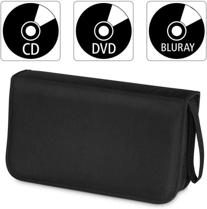 Hama CD/DVD/Blu-ray Wallet for 80 Discs, black