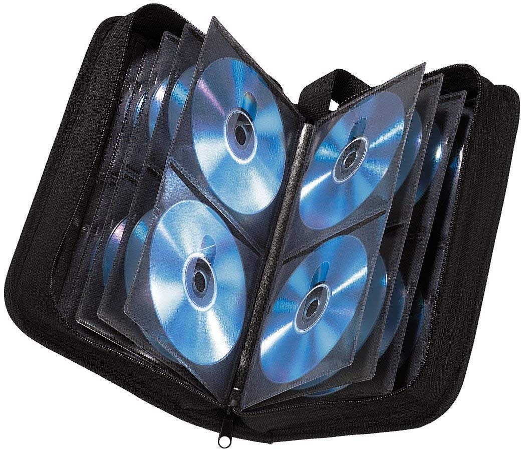 Hama CD/DVD/Blu-ray Wallet for 80 Discs, black