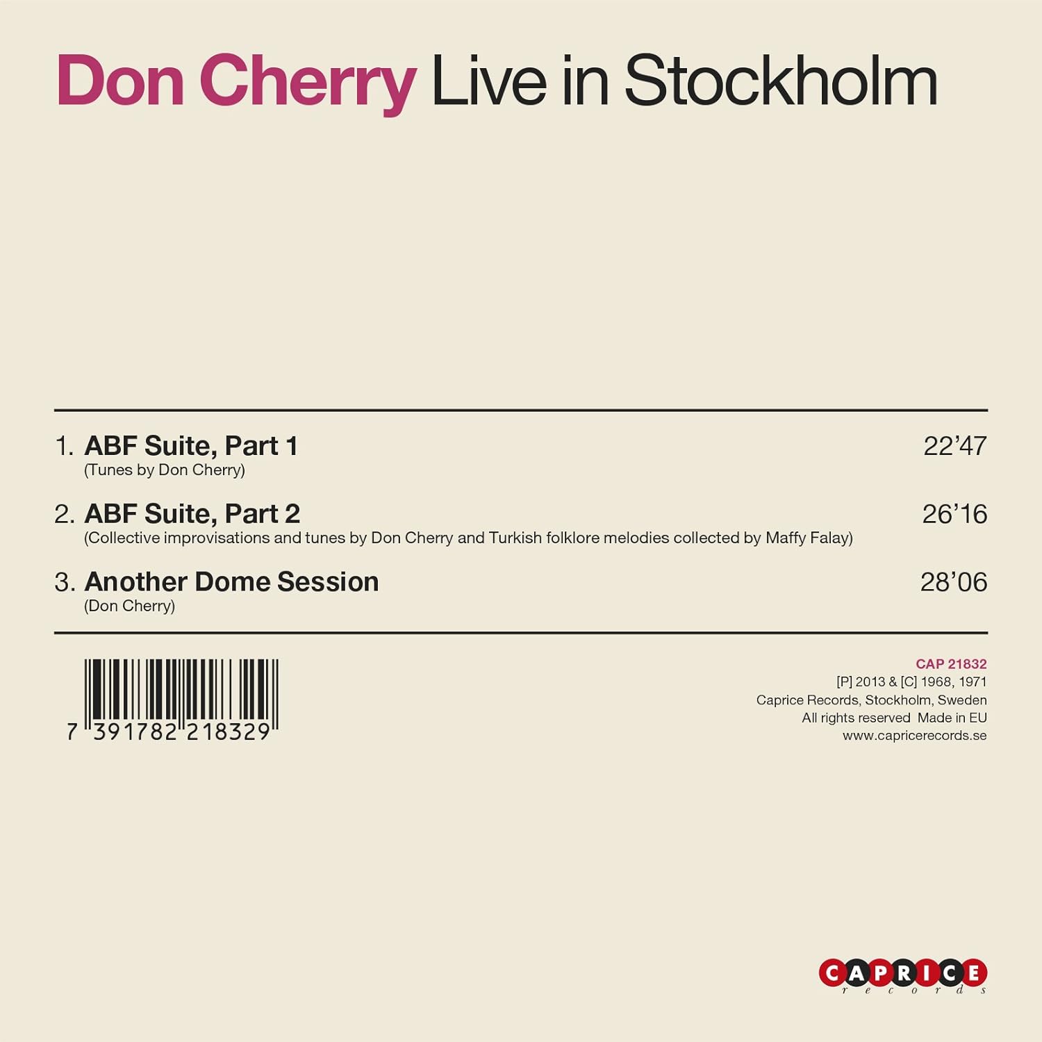 Live in Stockholm