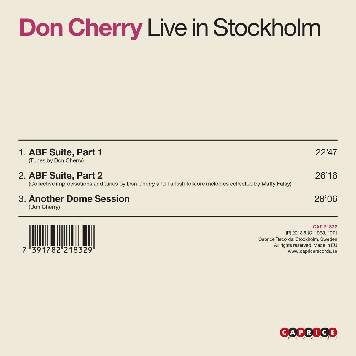 Live in Stockholm