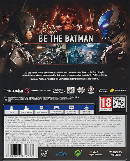 Batman Arkham Knight PS4 Game (PlayStation Hits)