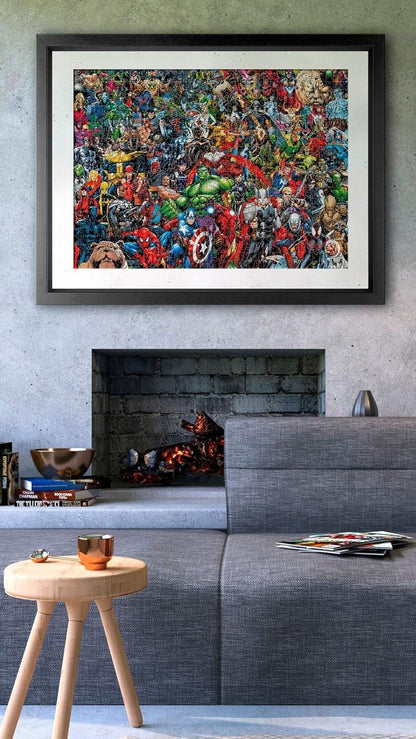 Clementoni 39411 Marvel Universe – 1000 Teile, Impossible Puzzle, Geschicklichkeitsspiel für die ganze Familie, farbenfrohes Legespiel, ideal als Geschenk, Erwachsenenpuzzle ab 14 Jahren