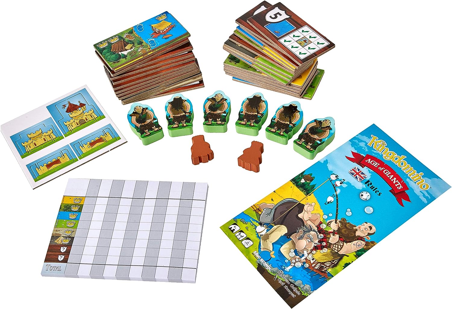Blue Orange | Kingdomino: Age of Giants | Board Game | Ages 8+ | 2-5 Players | 20 Minutes Playing Time