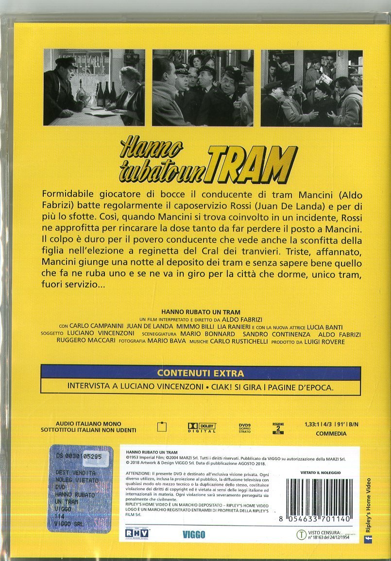 Dvd - Hanno Rubato Un Tram (1 DVD