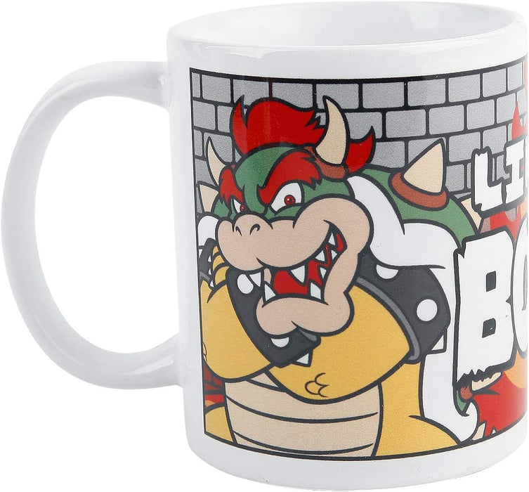 Pyramid International Super Mario (Like A Boss) Official Boxed Ceramic Coffee/Tea Mug, Paper, Multi-Colour, 11 x 11 x 1.3 cm