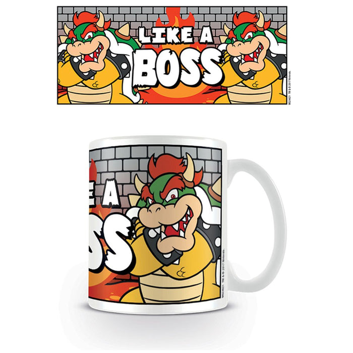 Pyramid International Super Mario (Like A Boss) Official Boxed Ceramic Coffee/Tea Mug, Paper, Multi-Colour, 11 x 11 x 1.3 cm