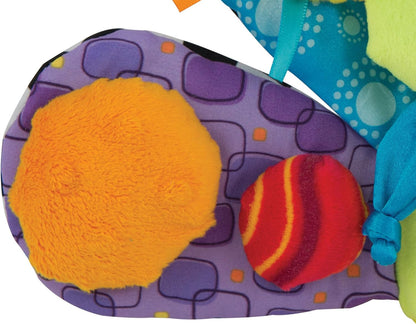 LAMAZE Jacques the Peacock, Clip on Pram and Pushchair Newborn Baby Toy, Sensory Toy for Babies Boys and Girls from 0 to 6 Months
