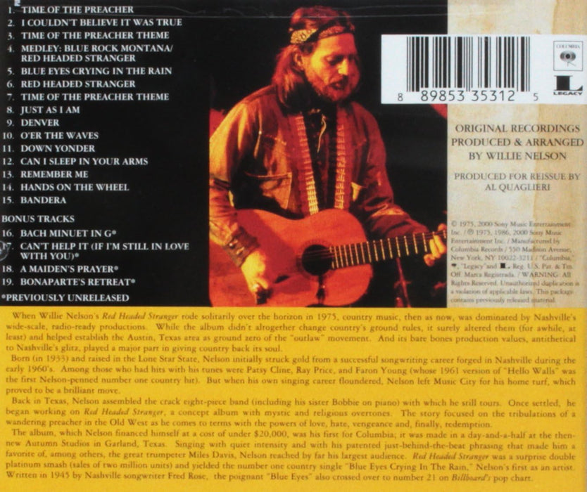Red Headed Stranger