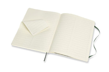 Moleskine - Pro Notebook, Professional Notebook Ideal for Office & Work - Soft Cover and Elastic Closure - Size Extra Large 19 x 25 - Colour Forest Green, 192 Pages