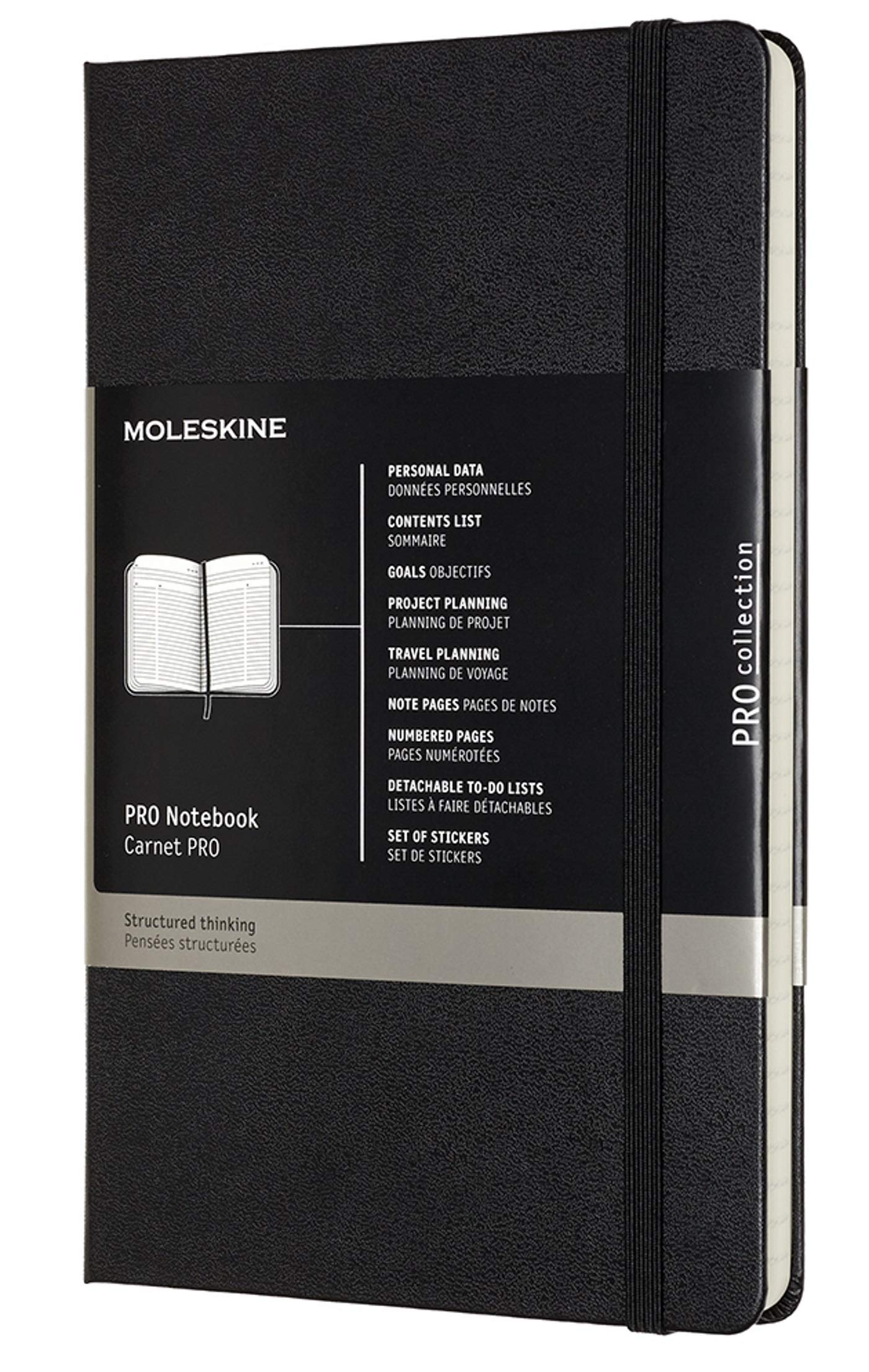 Moleskine PROPFNTB3HBK Large Pro Hard Notebook