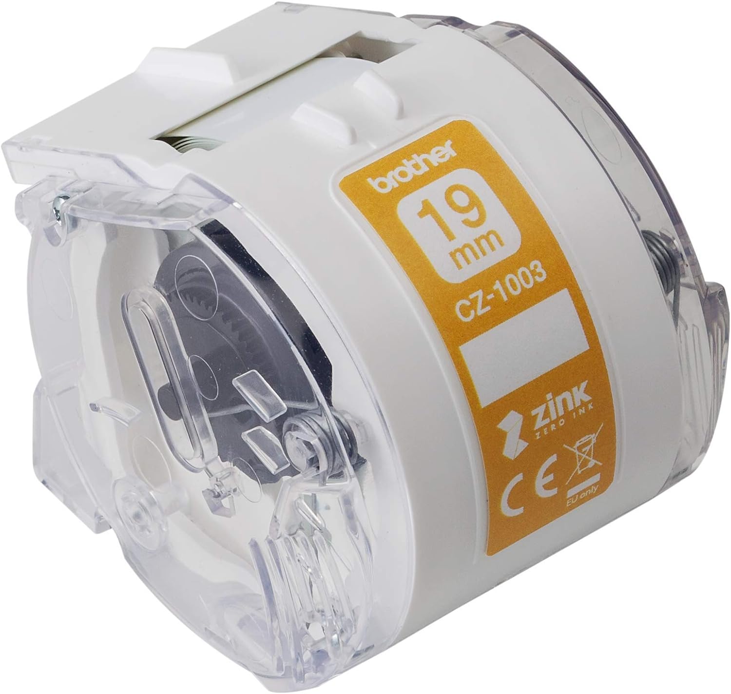 Brother CZ-1003 Zero-Ink Roll Cassette, Continuous Length, 19 mm (W) x 5 m (L), Brother Genuine Supplies, White
