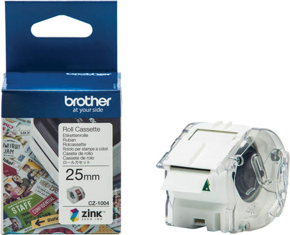 Brother 25mm White Tape - 5m., CZ1004