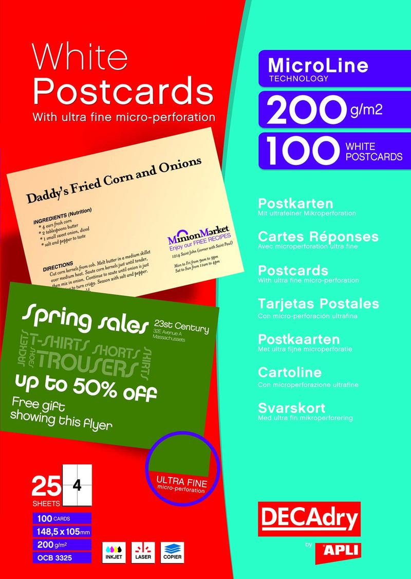 DECAdry T403322 tarjeta de visita - Tarjetas de visita (8,5 cm, 5,4 cm