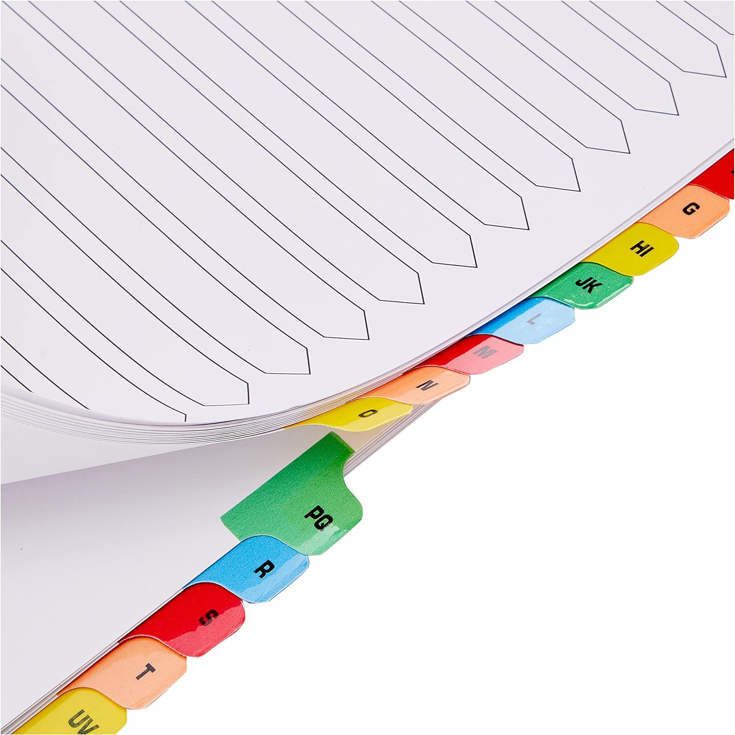 Q-Connect Multi-Punched A-Z 20-Part Reinforced Multi-Colour A4 Index Pre-Printed Tabs