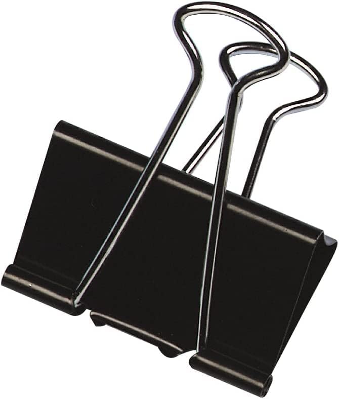 Q-Connect 42mm Foldback Clip, Black (Pack of 10