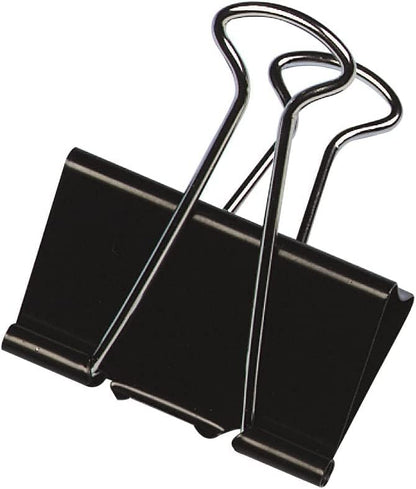 Q-Connect 42mm Foldback Clip, Black (Pack of 10