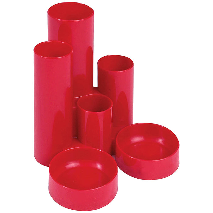 Q-Connect Desk Tidy Red (W130 x D130 x H105mm