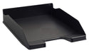 Exacompta - Ref 113014D - ECOBlack Letter Tray Combo Midi - 347 x 255 x 65mm in Size, Suitable for A4 Documents, Stackable with Others, Holds Approx. 500 Sheets