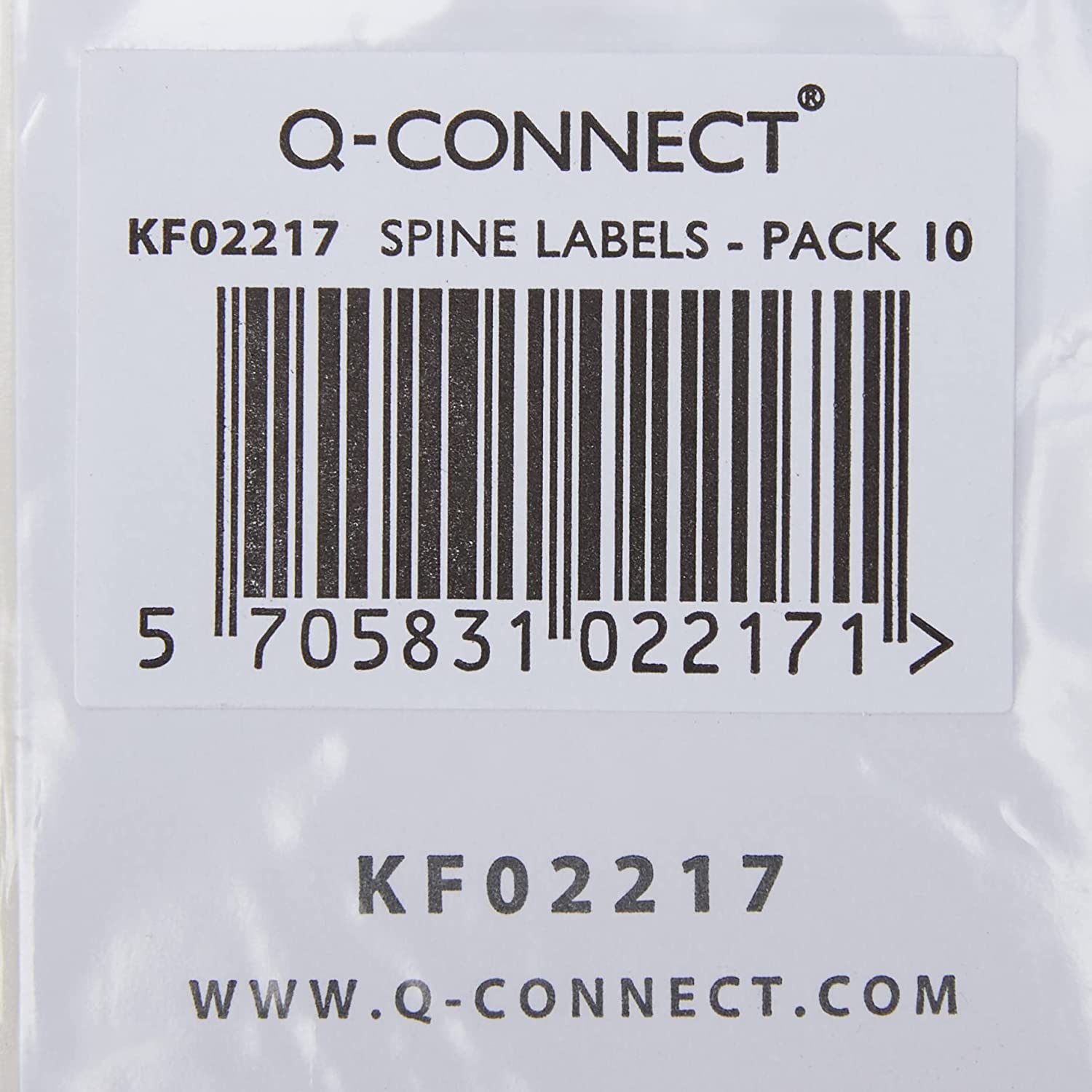 Q CONNECT LEVER ARCH SPINE LABELS PK10