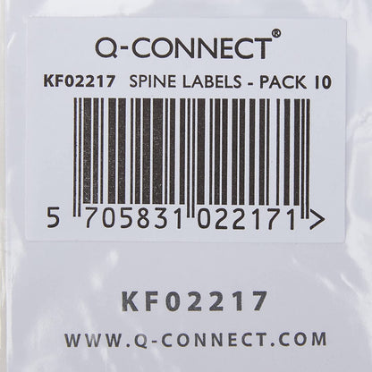 Q CONNECT LEVER ARCH SPINE LABELS PK10