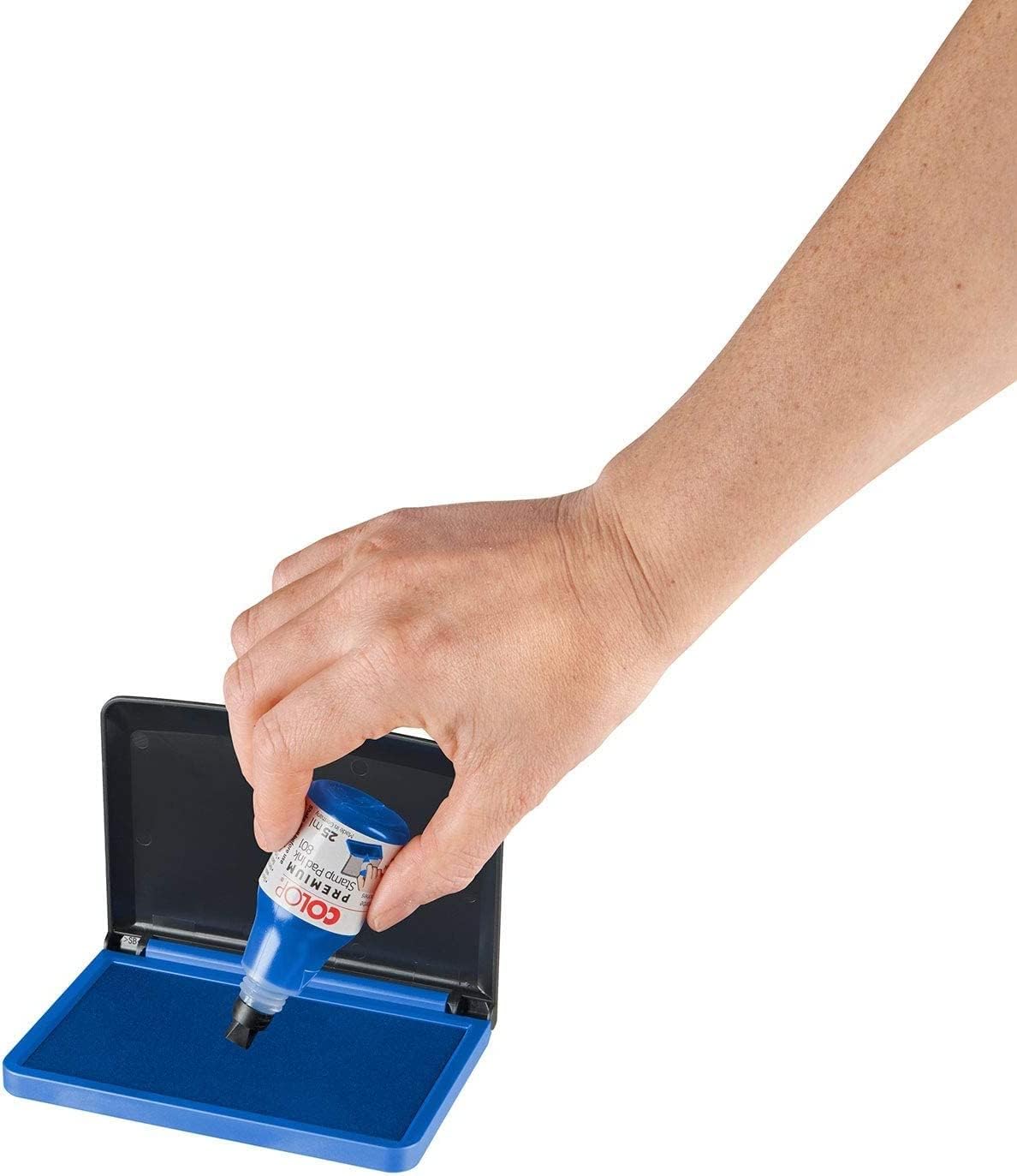 COLOP Micro 2 Stamp Pad - Blue | 109670 | Rubber Stamp Pad 110x70mm | Ink Pad for Traditional Rubber Stamps