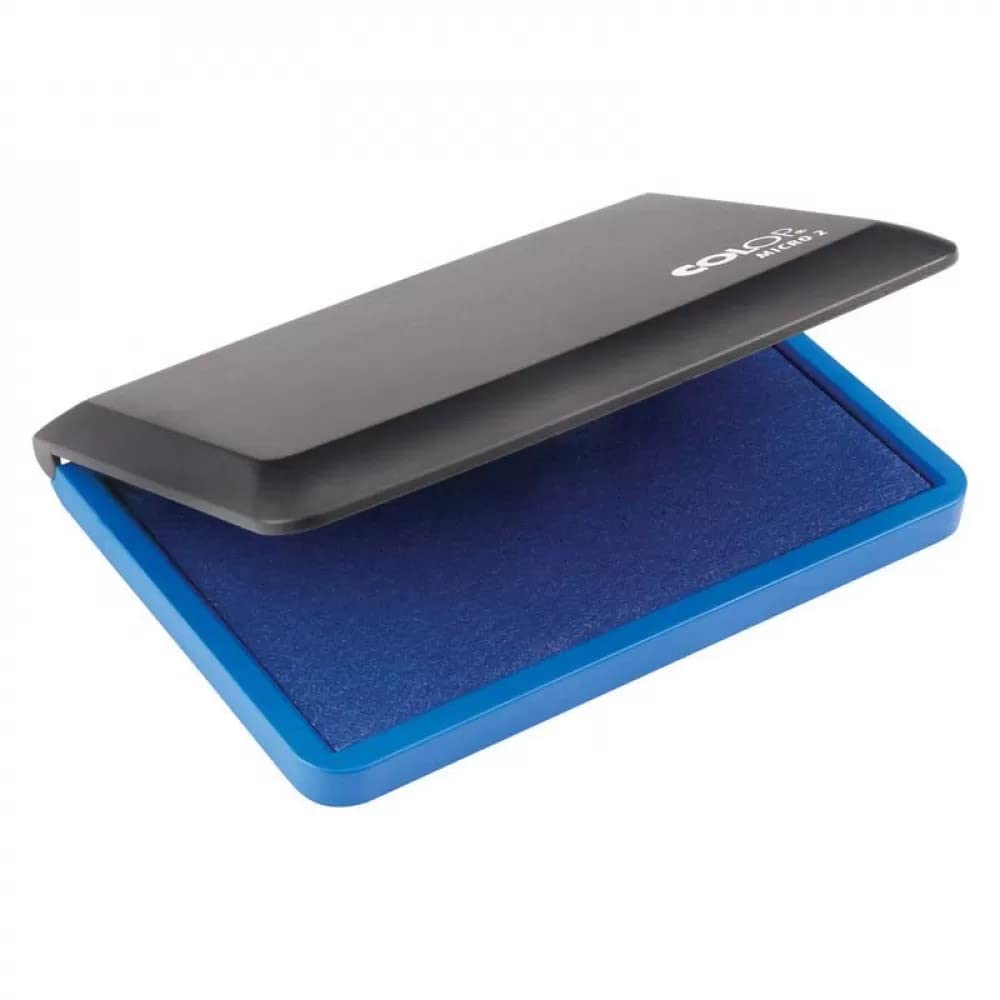 COLOP Micro 2 Stamp Pad - Blue | 109670 | Rubber Stamp Pad 110x70mm | Ink Pad for Traditional Rubber Stamps