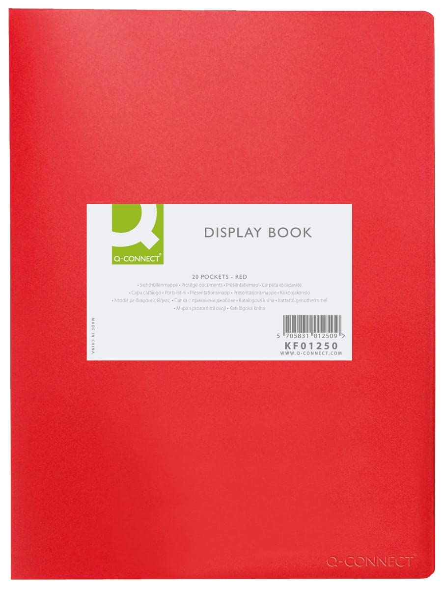 Q-Connect 20-Pocket Display Book