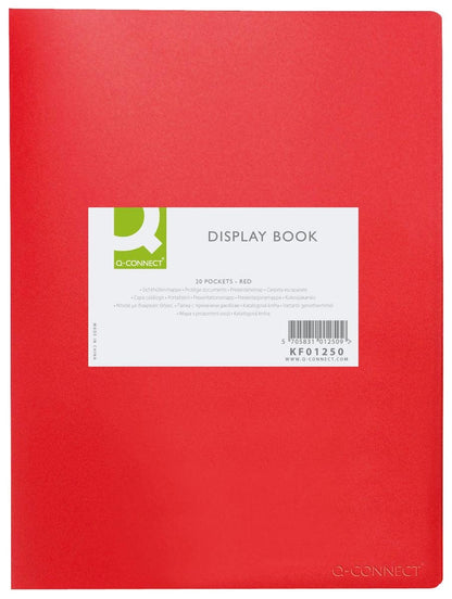 Q-Connect 20-Pocket Display Book