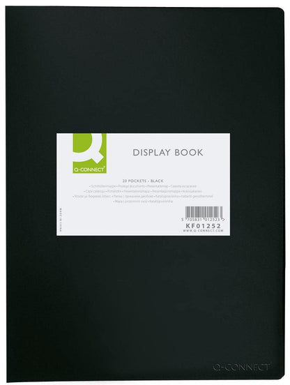 Q-Connect 20-Pocket Display Book