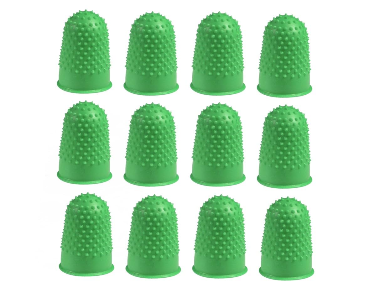 Q-Connect Thimblettes Size 0 Green (Pack of 12