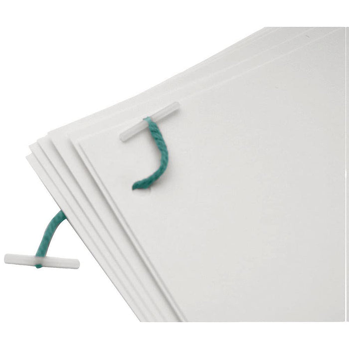 Q-Connect Plastic Ended Treasury Tag 127 mm - Pack of 100, Green