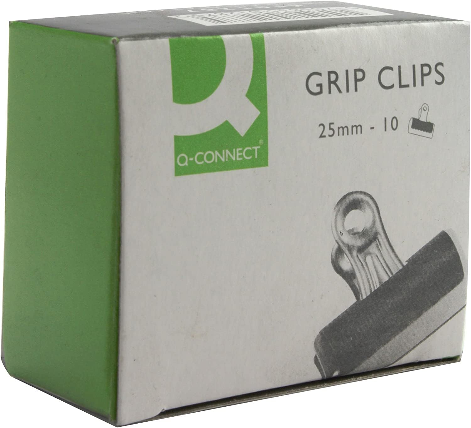 Q-Connect Grip Clip 25 mm Black (10 Pack) KF01287