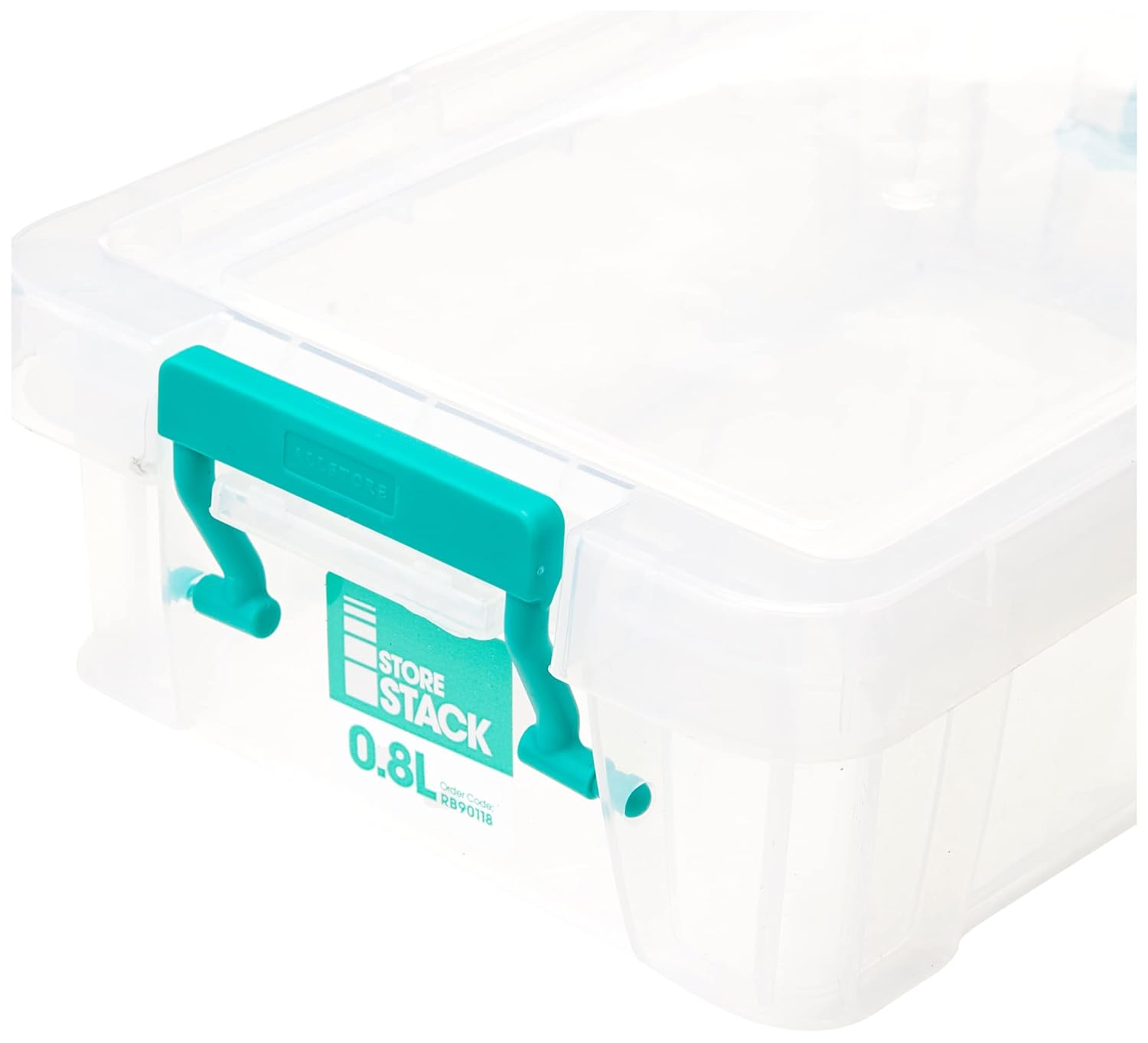 STORESTACK RB90118 Box, 0.8 L, Length 200 mm x Width 125 mm x Height 50 mm,White