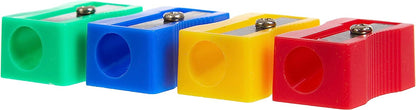 Hainenko Plastic Pencil Sharpeners - Assorted (Pack of 100